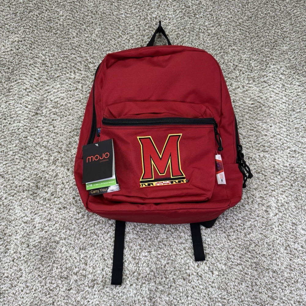 NEW Maryland Terrapins Ultimate Fan MOJO Backpack L710 Red NCAA Football